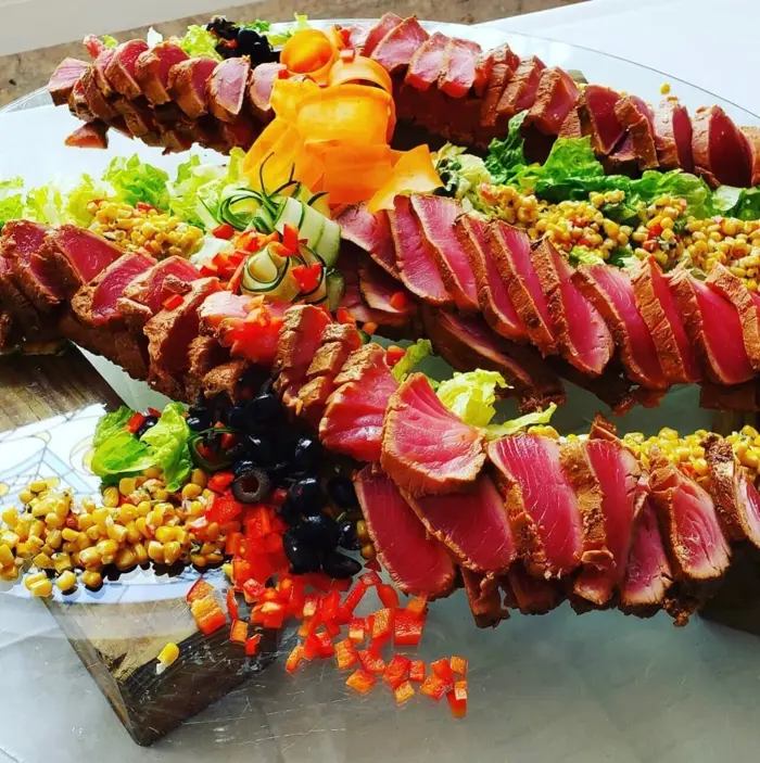 Sushi and catering display for a celebration, 4 of 11